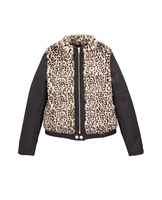 Freespirit Fur Bomber With Pu Sleeves