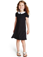Freespirit Girls Peter Pan Collar Spot Dress