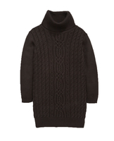 Freespirit Long Sleeve Cable Knit Side Split Dress
