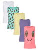 Freespirit Pack of Five Girls Vests