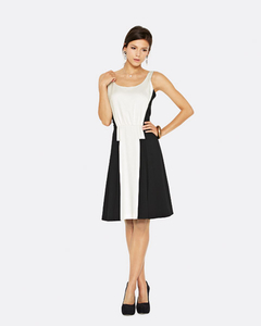 French Connection Black And White Dress
