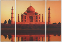 Taj Mahal Three Piece Split Canvas