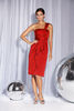Teatro One Shoulder Satin Dress
