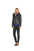 Ted Baker Furrly Leather Jacket With Detachable Sleeves