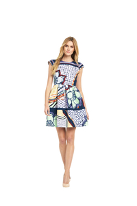 Ted Baker Tribal Print Cap Sleeve Dress