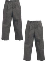 Top Class Boys Pack Of Two Pleat Front School Trousers
