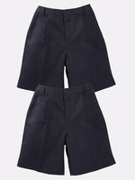 Top Class Boys Pleat Front School Uniform Pack Of Two Shorts