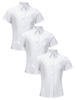 Top Class Girls Pack Of 3 School Short Sleeved Blouses