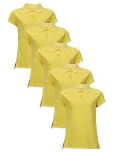 Top Class Girls Pack Of 5 Polo Tops