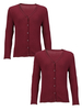 Top Class Girls Pack Of Two Cotton Rich Cardigans