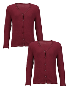 Top Class Girls Pack Of Two Cotton Rich Cardigans