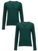 Top Class Girls Pack Of Two Cotton Rich Cardigans