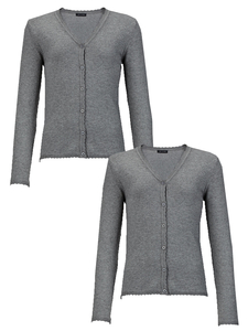 Top Class Girls Pack Of Two Cotton Rich Cardigans