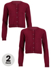 Top Class Girls Pack Of Two Essential Cotton Cardigans