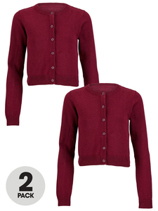 Top Class Girls Pack Of Two Essential Cotton Cardigans