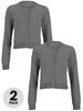 Top Class Girls Pack Of Two Essential Cotton Cardigans