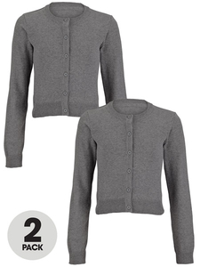 Top Class Girls Pack Of Two Essential Cotton Cardigans