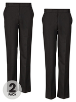 Top Class Girls Pack Of Two School Uniform Long Trousers