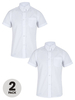 Top Class Girls Pack Of Two Short Sleeve Premium Blouses