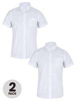Top Class Girls Pack Of Two Short Sleeve Premium Blouses