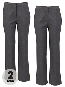 Top Class Girls Pack Of Two Woven Trousers
