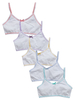 Top Class Pack Of Five Contrast Bow Crop Tops