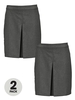 Top Class Pack Of Two Girls Kick Pleat Skirts