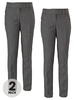 Top Class Pack Of Two Girls Tapered Zip Pocket Trousers