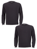 Top Class Unisex Pack Of Two Crew Neck Jumpers