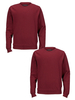 Top Class Unisex Pack Of Two Crew Neck Jumpers