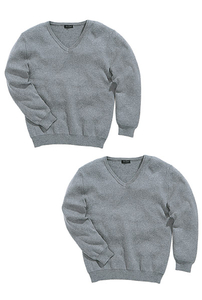 Top Class Unisex School V-Neck Knitted Pack Of Two Jumpers