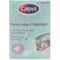 Calpol Vapour Plug and Nightlight - Plug + 5 Refills