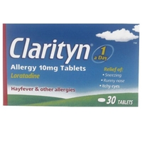 Clarityn Allergy 10mg 30 Tablets - 30 Tablets
