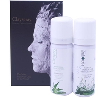 Clayspray Aloeveratherapy White Clay & Aloe Vera + H20 Spray - 2x30ml