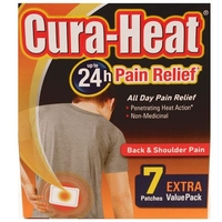 Cura Heat Back & Shoulder Pain 7 Patches - 7 Patches